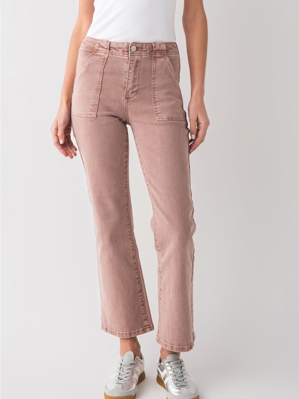 Risen Ankle Flare Jeans Size 24 NWOT